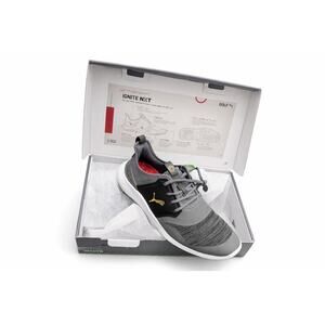 Puma Ignite NXT Lace Golf Shoes Mens Size 7.5 Gray Waterproof Spikeless Comfort